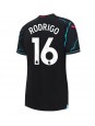 Manchester City Rodri Hernandez #16 Alternativní Dres pro Dámské 2023-24 Krátký Rukáv